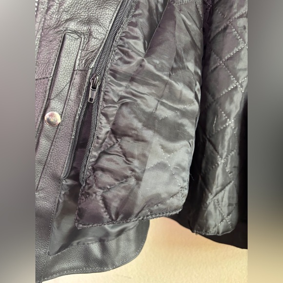 NWT Rocky Mountain Hides Genuine Buffalo Leather Braided Motorcycle Jacket 2X - Picture 8 of 15